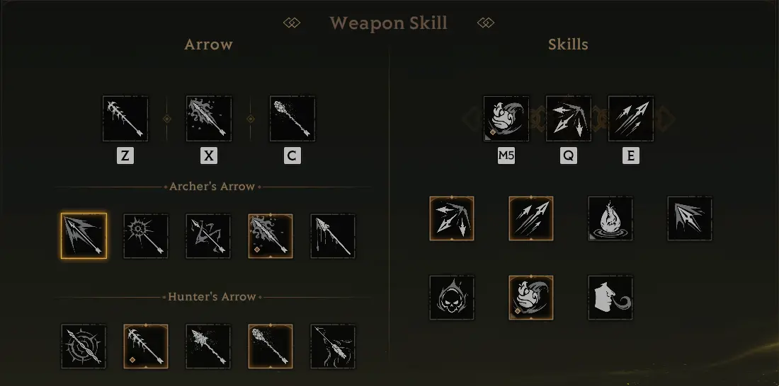 Blackarrow Skill Tree